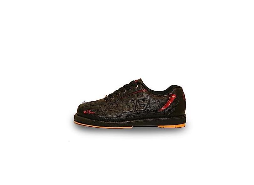 900 Global Tênis masculino 3G Racer mão direita boliche - preto/vermelho