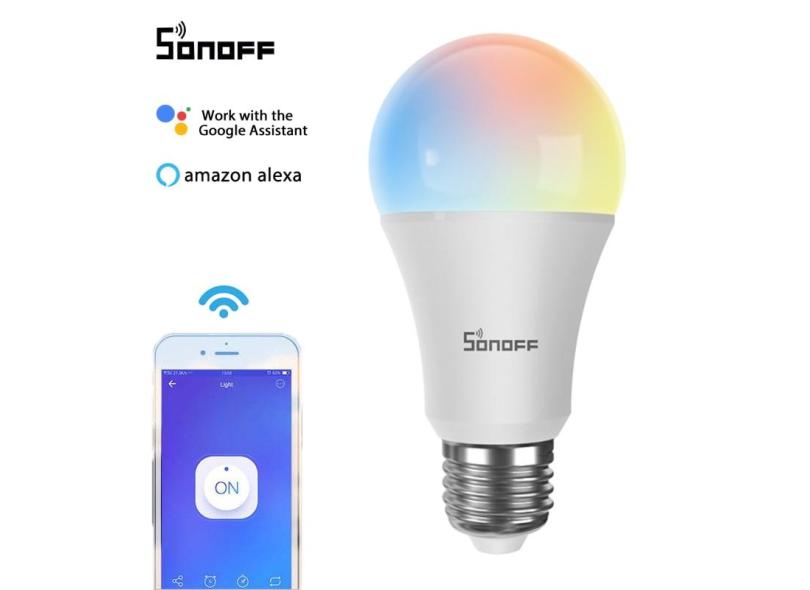 Sonoff 9w Wi Fi Inteligente Lâmpada Led E27 Pode Ser Escurecido Rgb ...