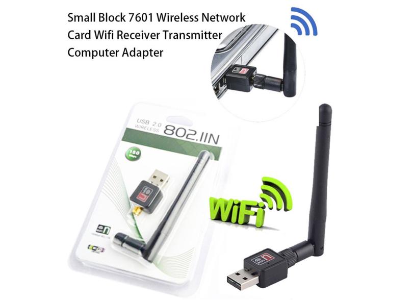 Placa de rede sem fio transmitte wi-fi de recepção pequeno quadrado com ...
