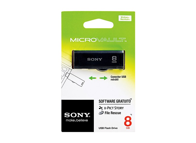 Pen Drive Sony Micro Vault 8 GB USB 2.0 USM-RA