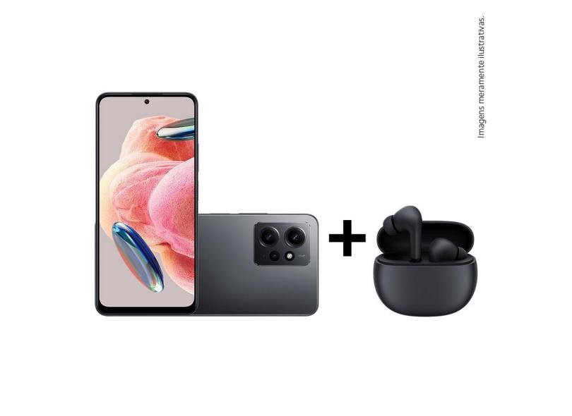 Smartphone Xiaomi Redmi Note 12 128gb Câmera Tripla Com Fone Bluetooth Cinza