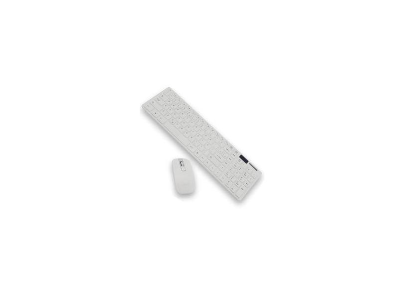 Kit Teclado + Mouse Sem Fio Wireless Usb Exbom BK-S1000 com Capa de Silicone