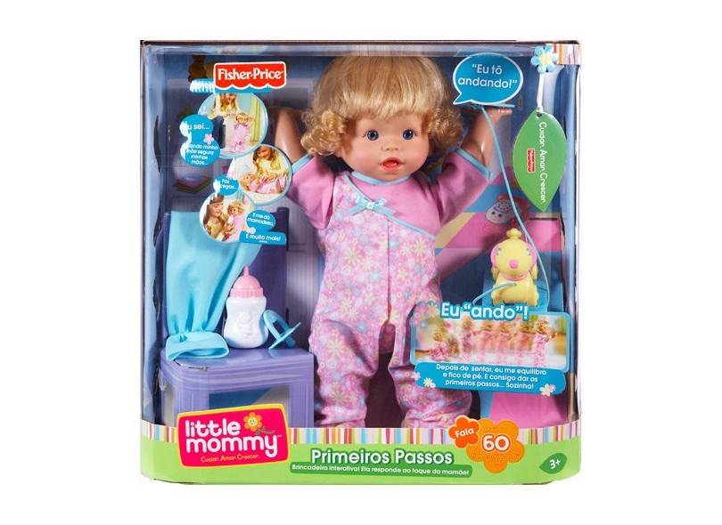 Boneca Little Mommy Primeiros Passos Mattel