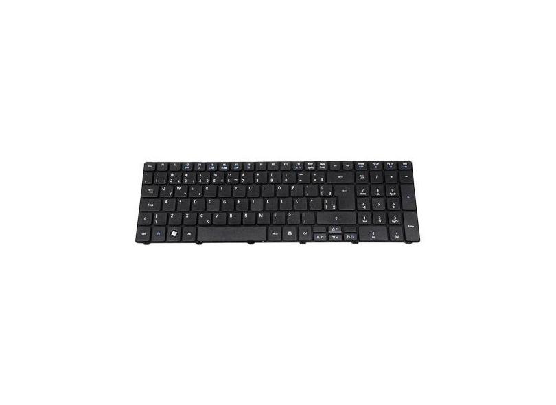 Teclado para Notebook bringIT compatível com Gateway NE57006B  Preto A