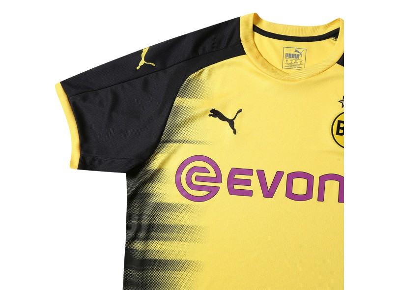 Camisa Torcedor Borussia Dortmund Internacional 2017/18 Sem Número Puma
