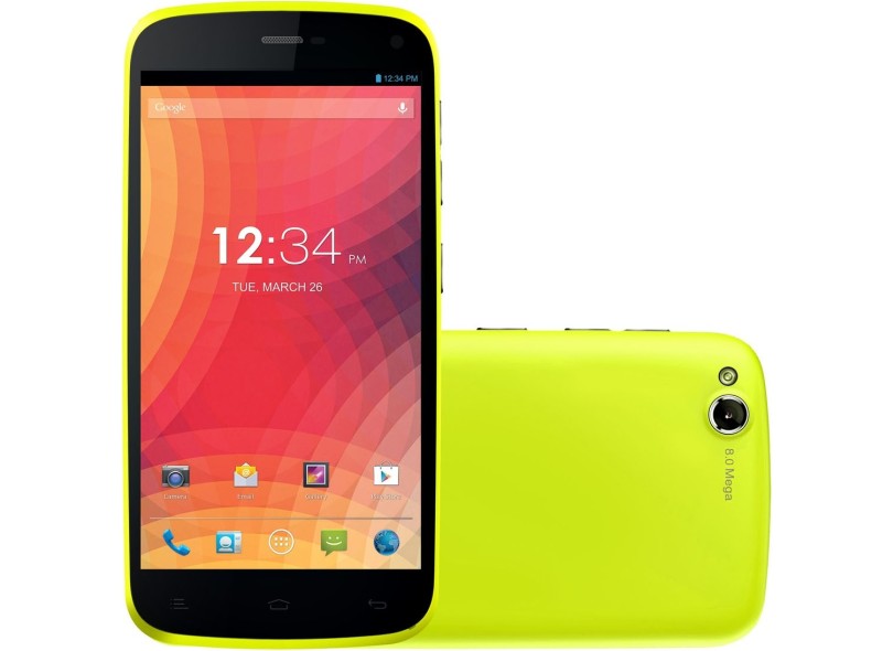 Smartphone Blu Life Play L100i Câmera 8,0 MP 2 Chips 4GB Android 4.2 (Jelly Bean Plus) 3G Wi-Fi