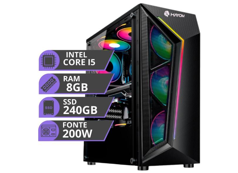 Pc Gamer Computador Cpu Intel I5 Ssd 240gb Memoria Ram 8gb