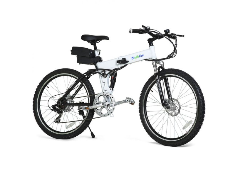 Bicicleta Elétrica Biobike 6 Marchas Aro 26 Suspensão Full Suspension E MB 14