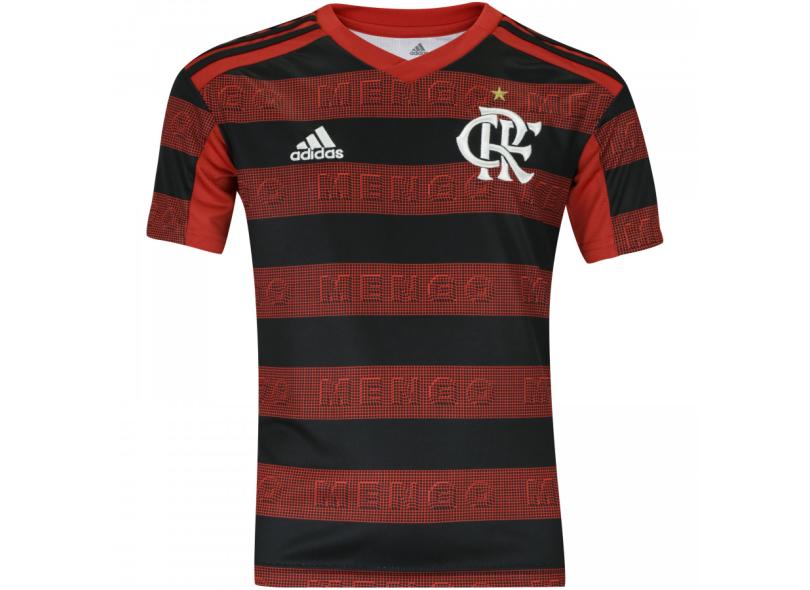 Camisa Torcedor Infantil Flamengo I 2019 Adidas