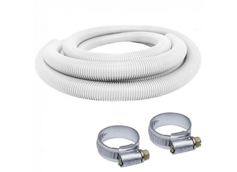 Mangueira Flutuante para Piscina 32mm Branca 2m 1.1/4 Polegadas com Abracadeira