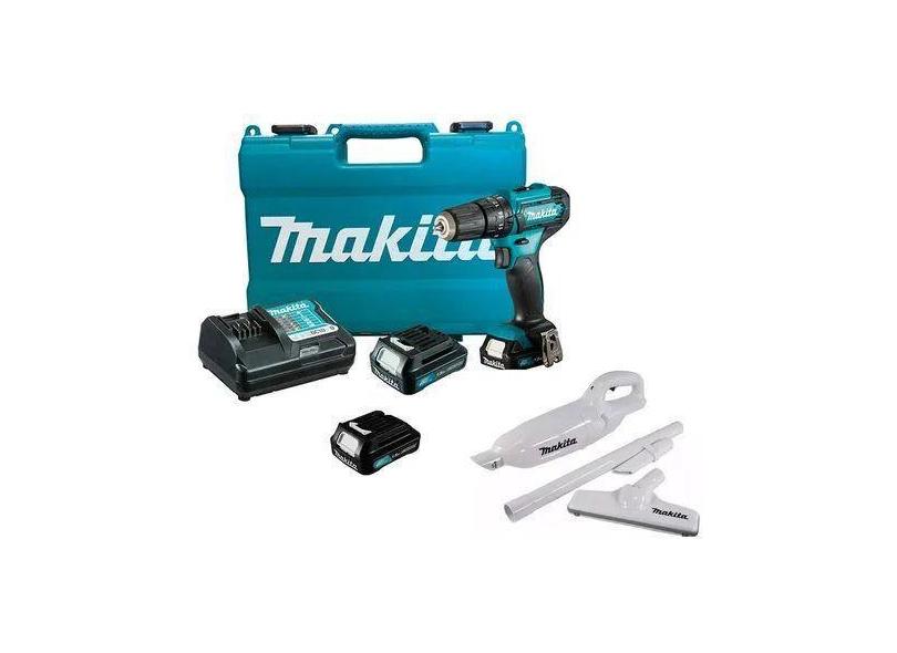 Aspirador Makita + Parafusadeira C/ 3 Baterias Hp333 Makita