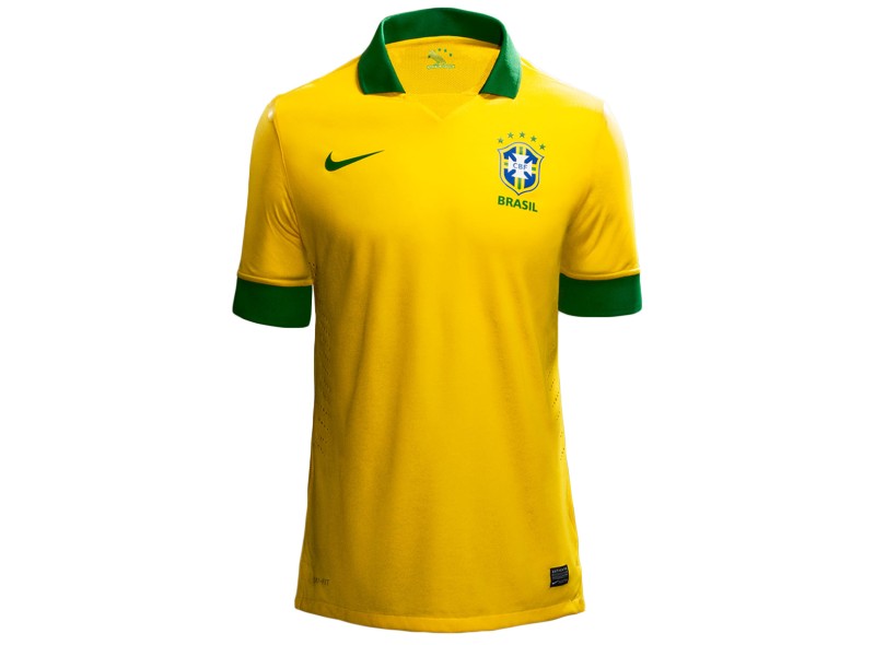 Camisa Jogo Brasil I 2013 Sem Número Nike