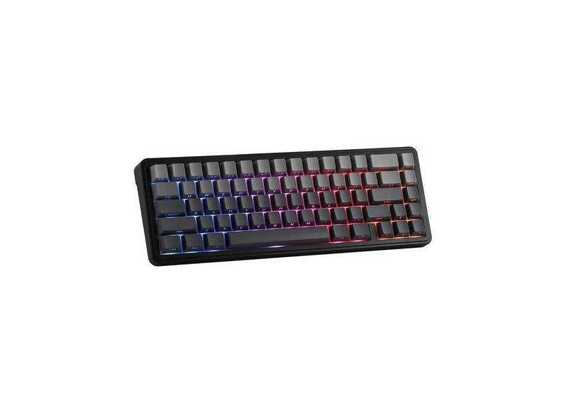 Teclado mecânico epomaker x aula F65 65% sem fio preto