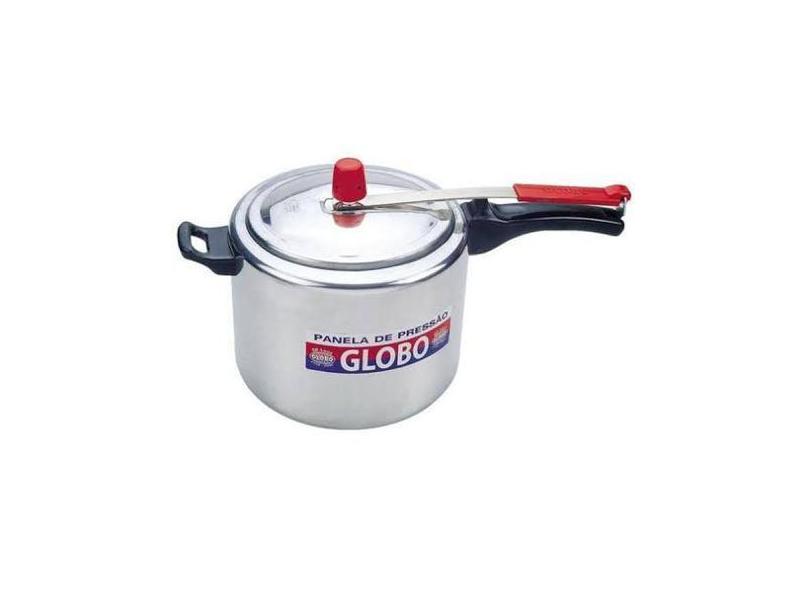 Panela De Pressão De Aluminio 4,5 Litros Globo Polida Original