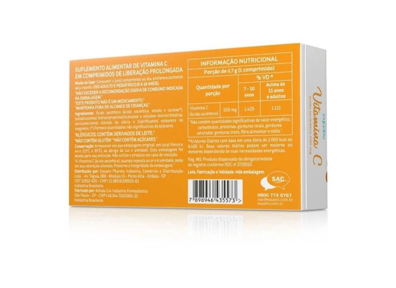 Vitamina C 500mg - 30 Comprimidos - Loja Equaliv