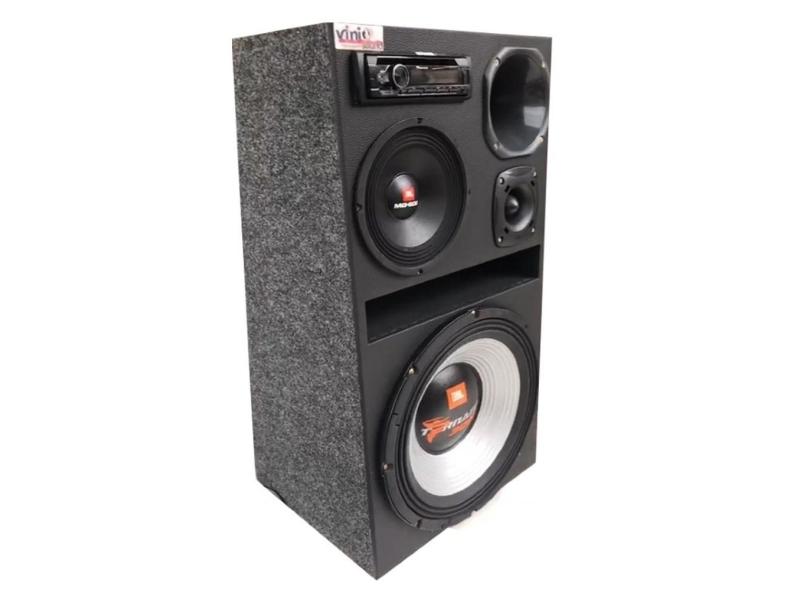 Caixa Bob 15 Residencial JBL Tornado 15SWT3000 Com 4 Vias + Rádio