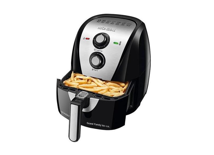 Fritadeira Eletrica Mondial Grand Family Inox AF-55I 1.900 Watts 127V 