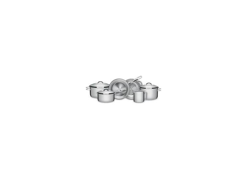 Conjunto de Panelas Aço Inox 6 Peças Solar