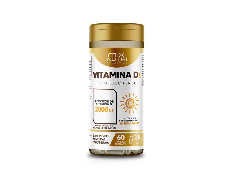 Vitamina D3 30G 60 Caps Mix nutri 