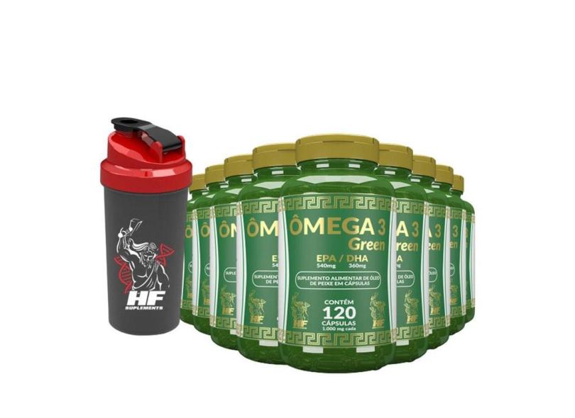 Kit Ômega 3 1000Mg Hf Suplements 12X 120 Caps