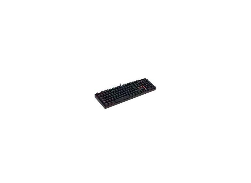 Teclado Mecânico Gamer Redragon Mitra, RGB, Switch Outemu Blue, ABNT2, Preto - K551RGB-1 (PT-BLUE)