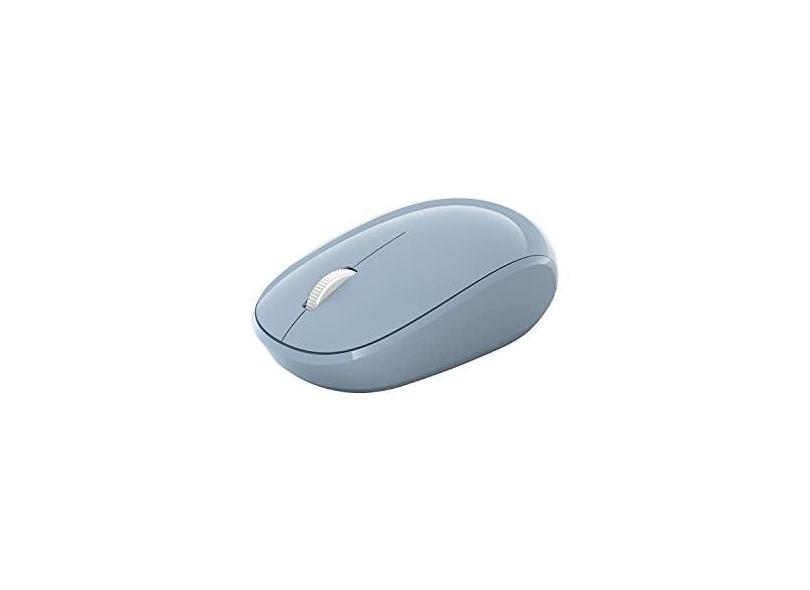 Microsoft Mouse Bluetooth - azul pastel. Design confortável, uso direito/esquerdo, roda de rolagem de 4 vias, mouse bluetooth sem fio para PC/laptop/desktop, funciona com computadores Mac/Windows