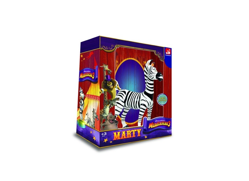 Boneco Madagascar Marty - Bandeirante