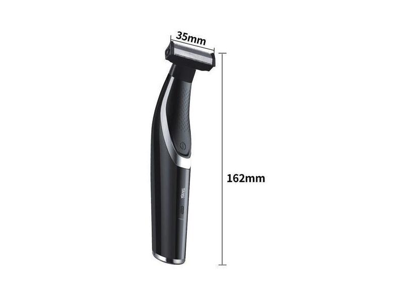 Barbeador elétrico para aparador de cabelo para barba (preto - Wokex