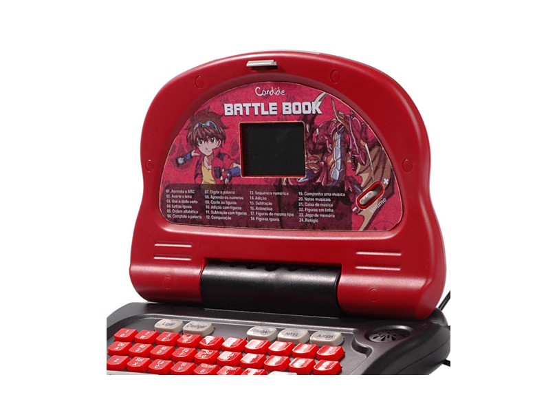Laptop Infantil Bakugan 24 Atividades Candide Battle Book 7440