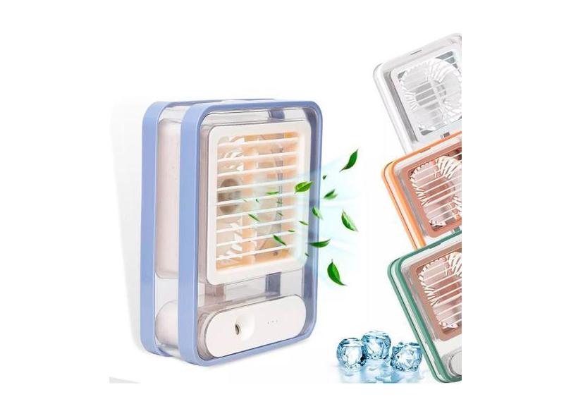 Ventilador De Mesa Silencioso Umidificador Led - Bivena