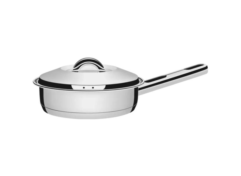 Frigideira Tramontina Para Fogão De Indução 24Cm Solar Inox