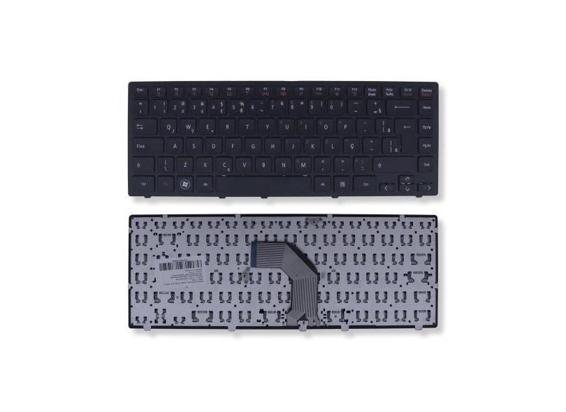 Teclado para Notebook bringIT compatível com LG P435 ABNT2, Preto