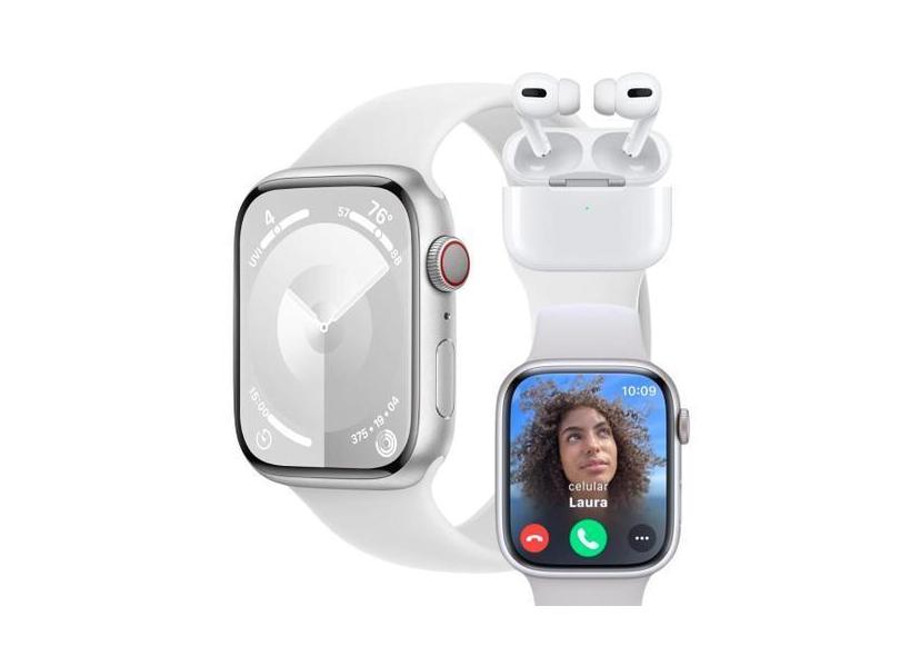 Relógio Smartwatch Watch X Mini 41mm Pulso fino  2 pulseiras lançament