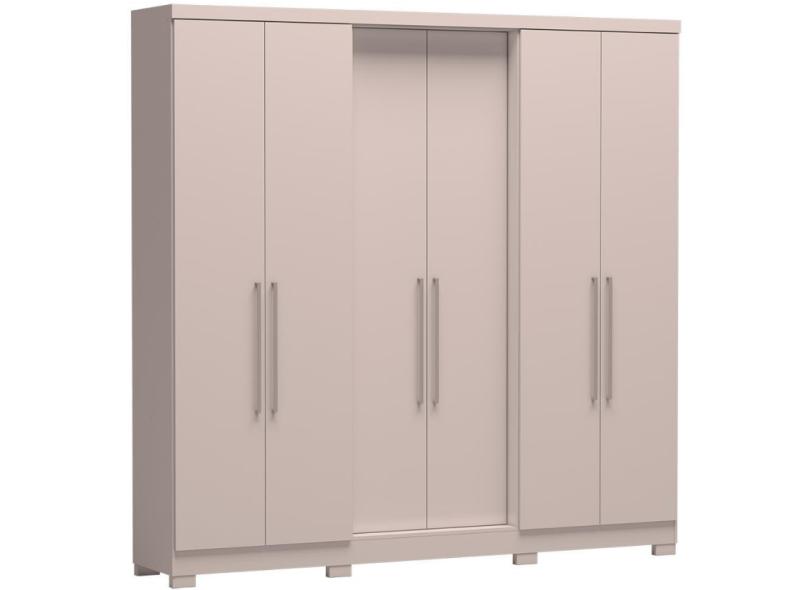 Guarda-Roupa Casal 6 Portas 4 Gavetas Napoli UP com Pés Bartira