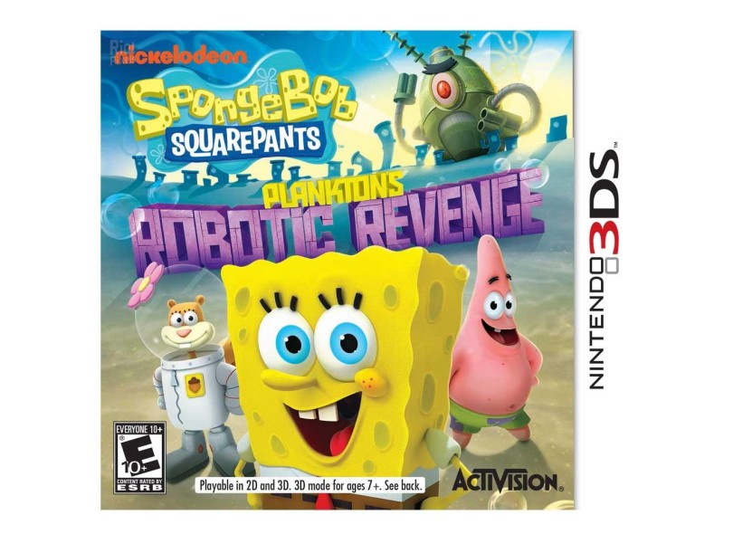 Jogo Bob Esponja: Planktons Robotic Revenge Activision Nintendo 3DS