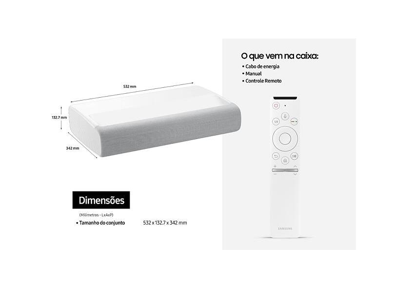 Projetor Samsung 2200 lumens SP-LSP7TGAXZD