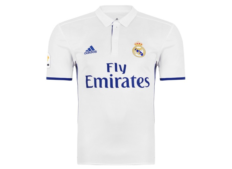 Camisa Torcedor Real Madrid I 2016/17 com Número Adidas