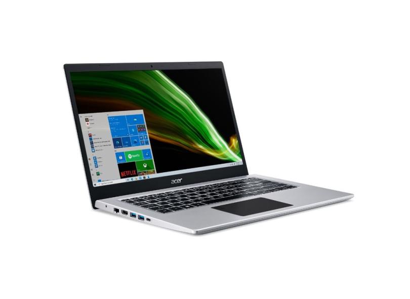 Notebook Acer Aspire 5 Intel Core i3 1005G1 10ª Geração 4.0 GB de RAM 128.0 GB 14.0 " Windows 10 A514-53-32LB
