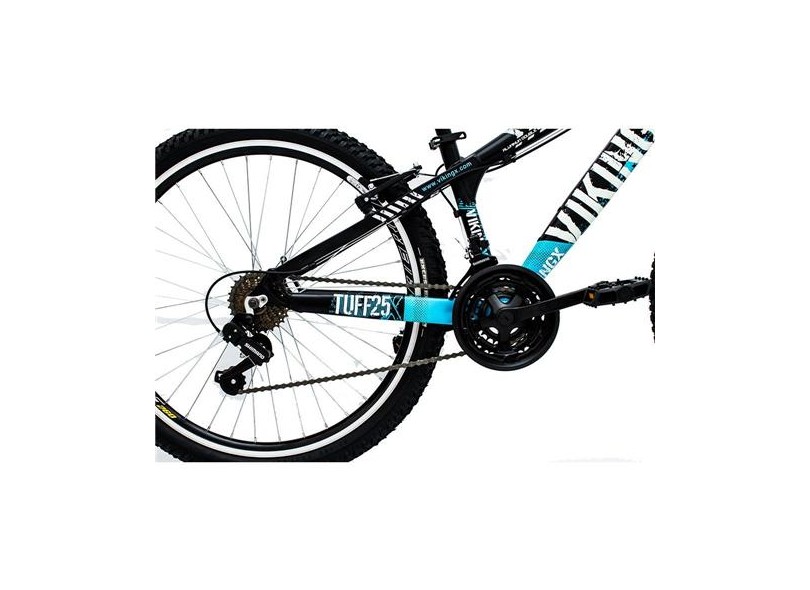 Bicicleta Mountain Bike Vikingx 21 Marchas Aro 26 Suspensão Dianteira Freio V-Brake Tuff25