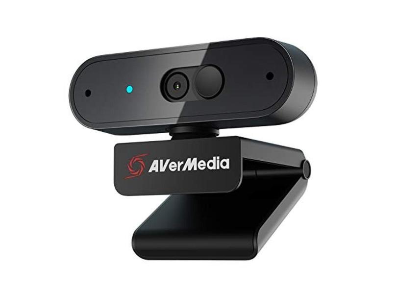 Webcam PW310P - câmera 1080p, foco automático, microfones estéreo duplos