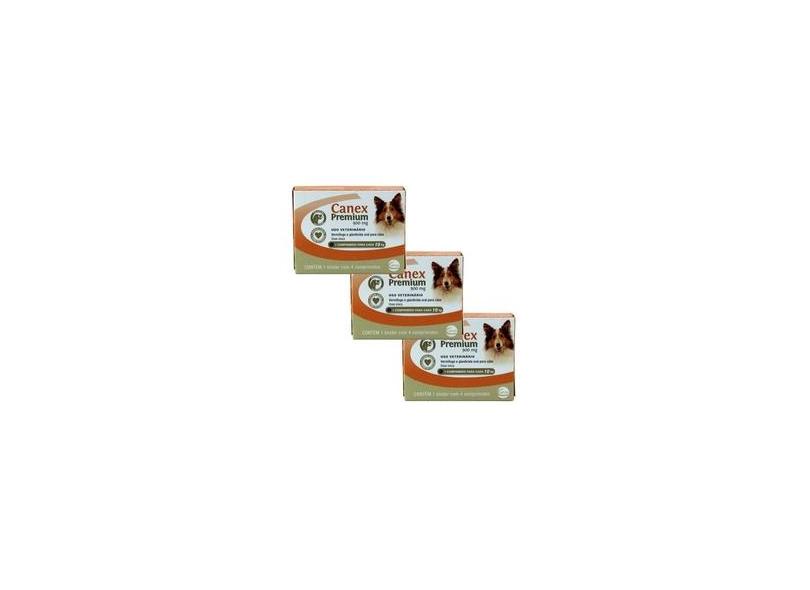 Canex Premium 10kg 4 Comprimidos Kit 3 Cx 900mg Ceva com o Melhor Preço ...