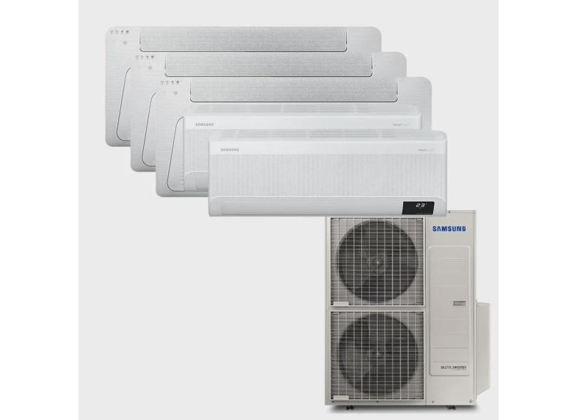 Ar Condicionado Multi Split Inverter Samsung fjm 48.000 btus q/f 220V + 3x Cassete 1 Via Wind Free 12.000 btus + 2x High Wall WindFree 9.000 btus