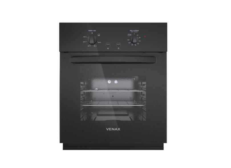 Forno De Embutir Venax Totale Nero Giii 50 Litros A Gas 127V