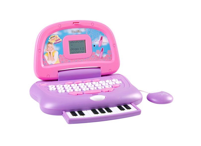 Laptop Infantil Xuxa 74 Atividades Candide Piano-X Bilíngue 3143