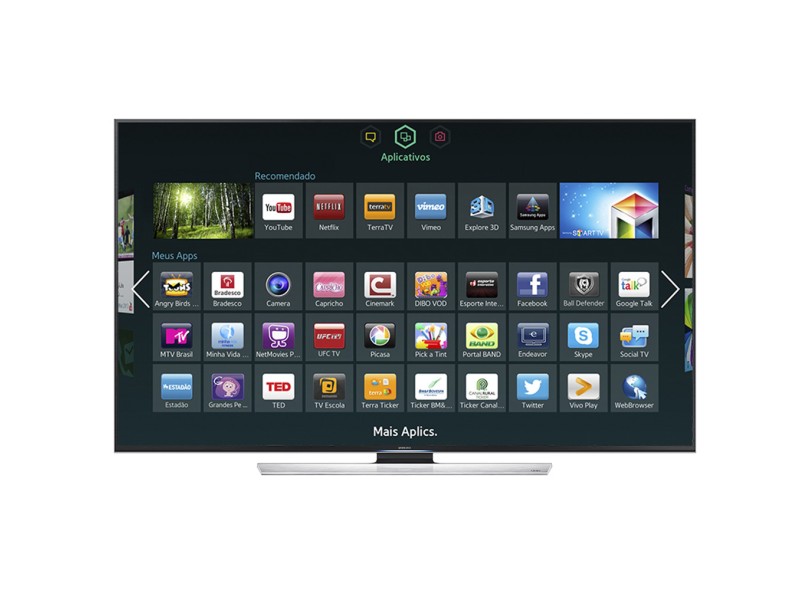 TV LED 55 " Smart TV Samsung Série 8 Ultra Definição(4K) 3D UN55HU8500