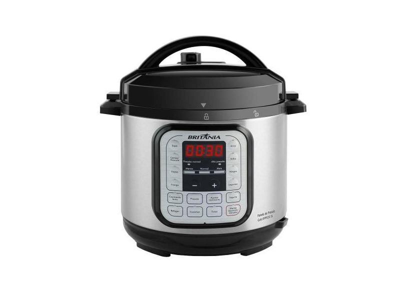 Panela De Pressão Britânia BPP02G Elétrica Supreme Gold 5 Litros Inox,