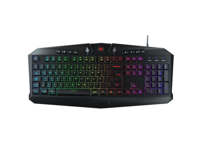 Teclado Gamer Membrana Harpe Rgb K503 Fullsized - Redragon