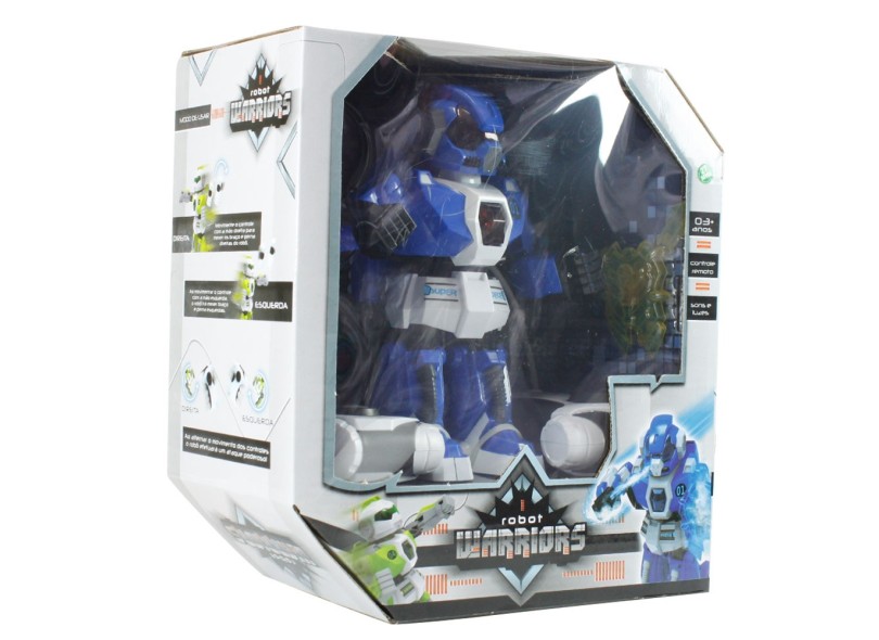 Boneco Robot Warriors Azul - Zoop Toys