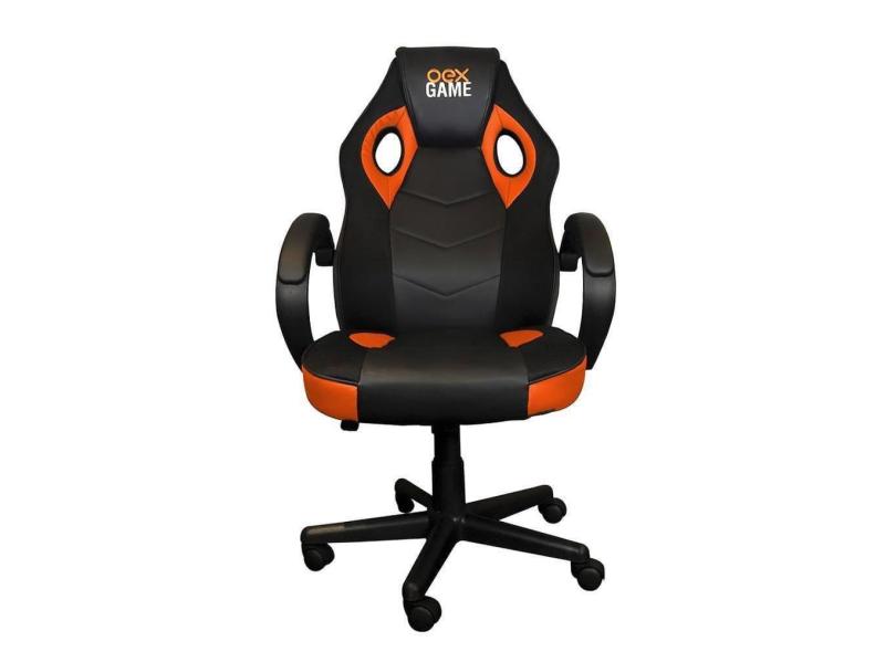 Cadeira Gamer Oex Gc200 Preto E Laranja