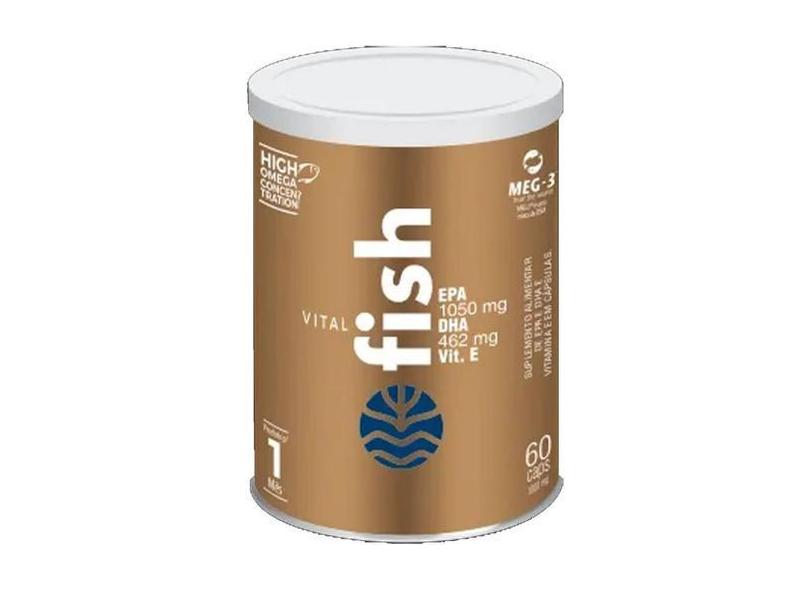 Vital Fish Omega 3 (EPA 1.189mg e DHA 412mg) com 120 cápsulas de 1.000 ...